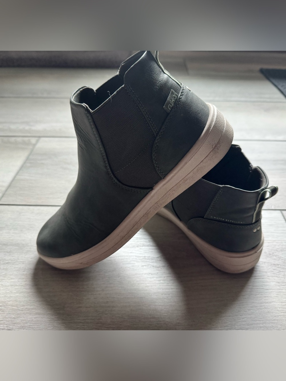 Ryka Olive Green Slip-On Ankle Sneaker bootie